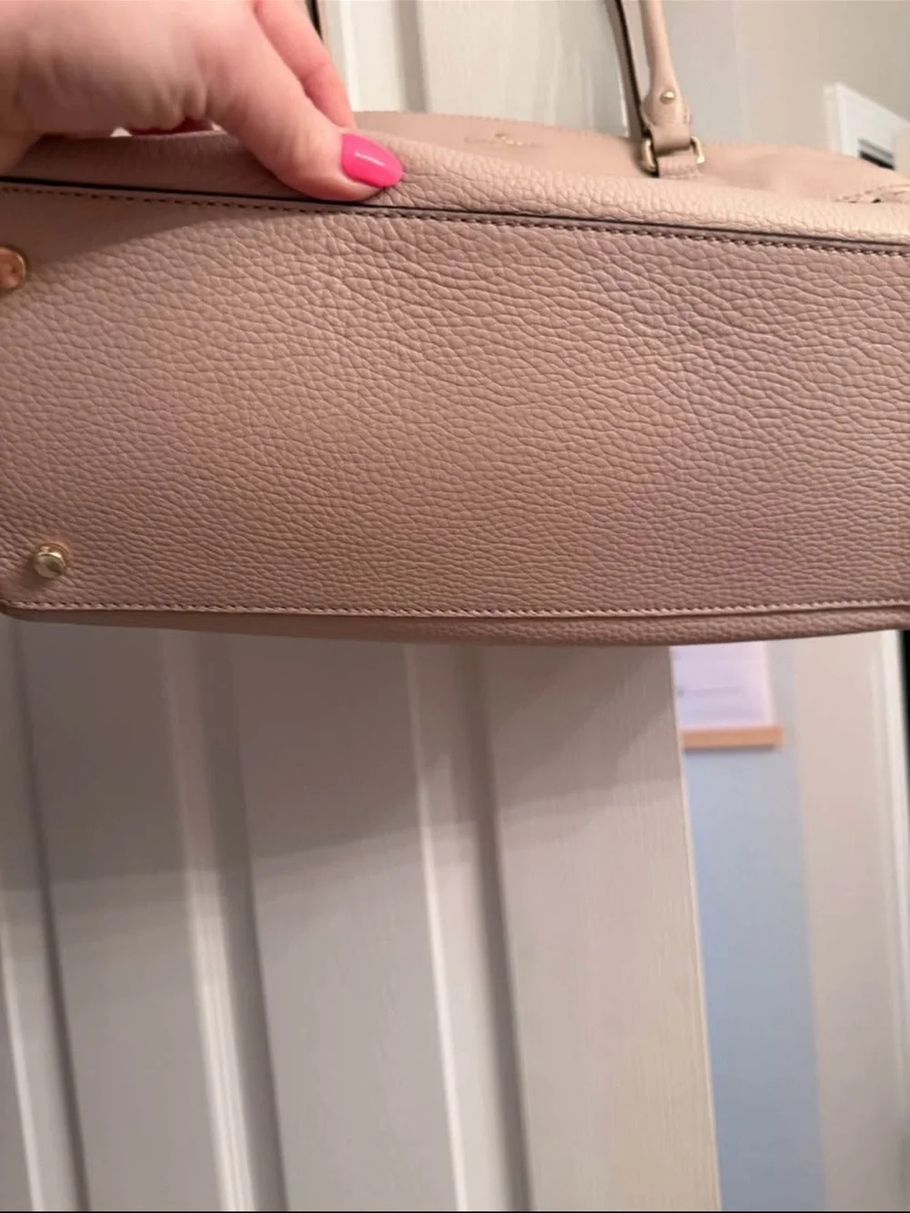 kate spade Blush Pink Pebbled Leather Shoulder Bag